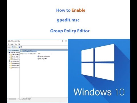 download group policy enable for windows 10